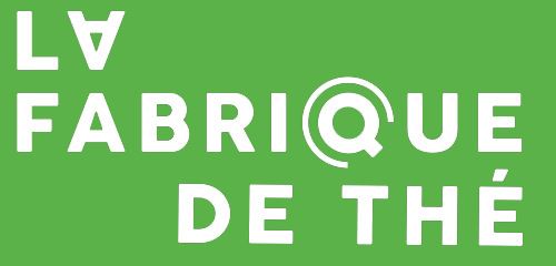 Caisse pour magasin - Logo La fabrique de thé fond vert