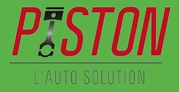 Caisse enregistreuse pour magasin - Logo Piston fond vert