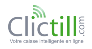 caisse enregistreuse tactile en ligne - Logo Clictill