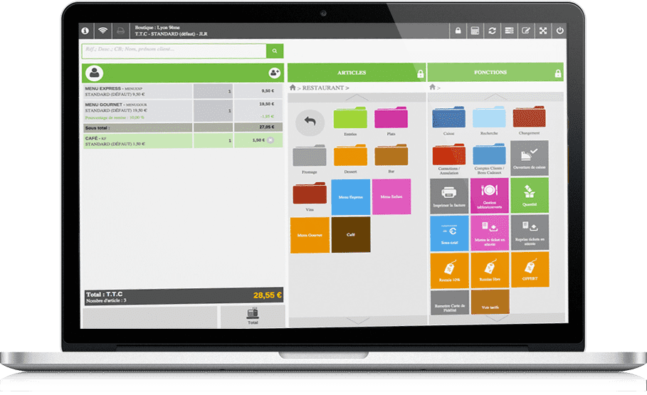 Disponible sur ordinateur - Clictill logiciel de caisse