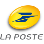 Logo de l'entreprise le logo est jaune avec une flèche bleu