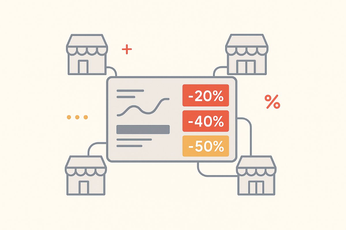 réseau de magasins avec des campagnes tarifaires gérées uniformément