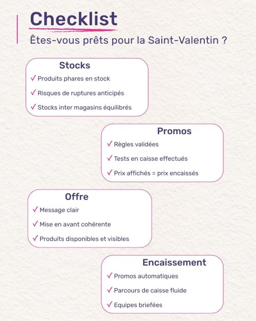 liste des préparatifs de saint-valentin en magasin